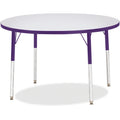Activity Table 42 inch Round Gray Purple