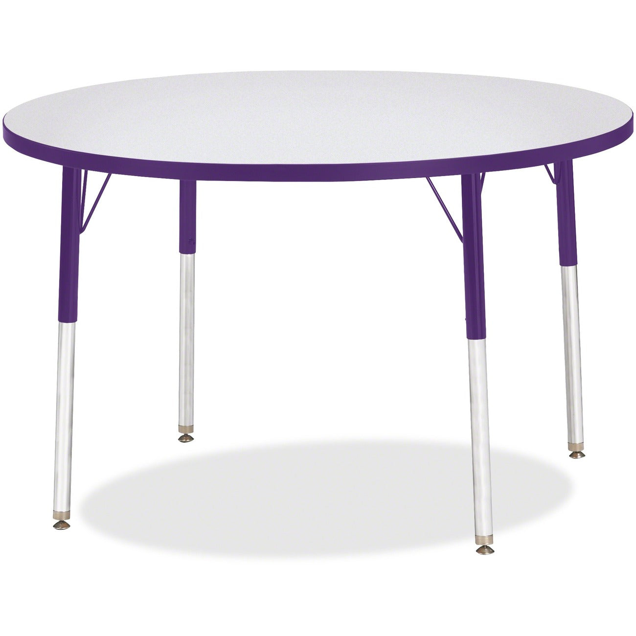 Activity Table 42 inch Round Gray Purple