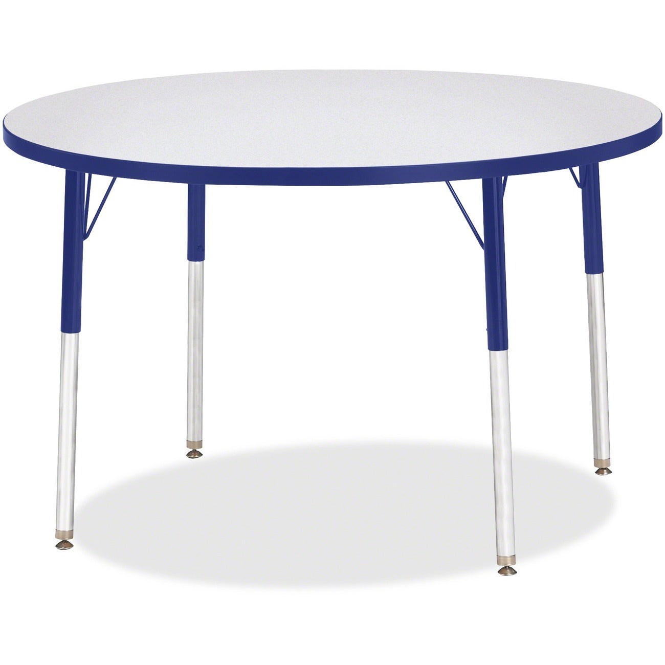 Activity Table 42 inch Round Gray Blue