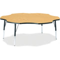 Six Leaf Table 60 inch Oak Black