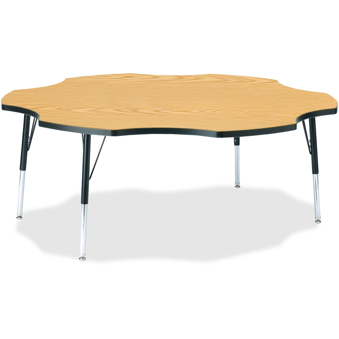 Six Leaf Table 60 inch Oak Black