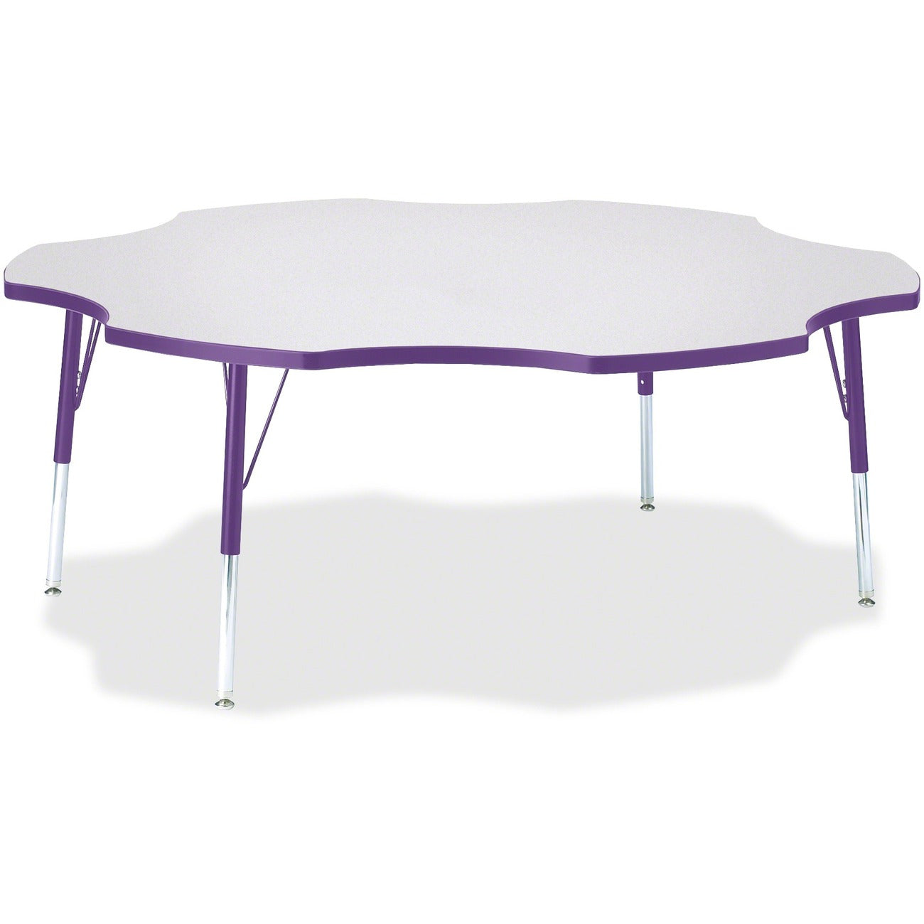 Six Leaf Table 60 inch Gray Purple