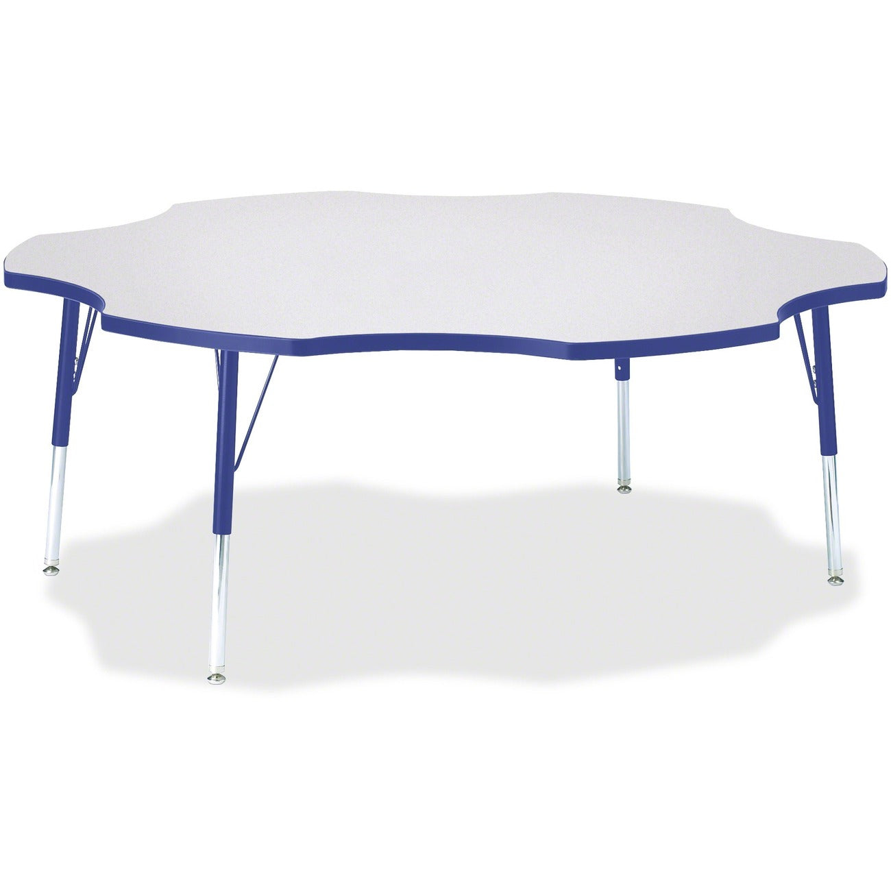 Six Leaf Table 60 inch Gray Blue