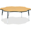 Six Leaf Table 60 inch Oak Black