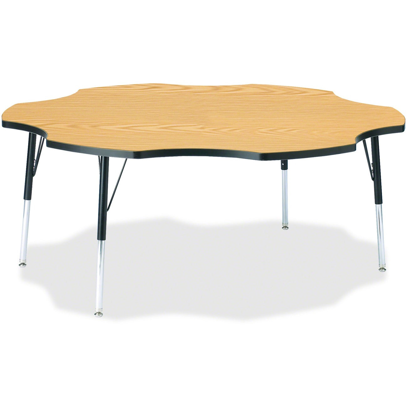 Six Leaf Table 60 inch Oak Black