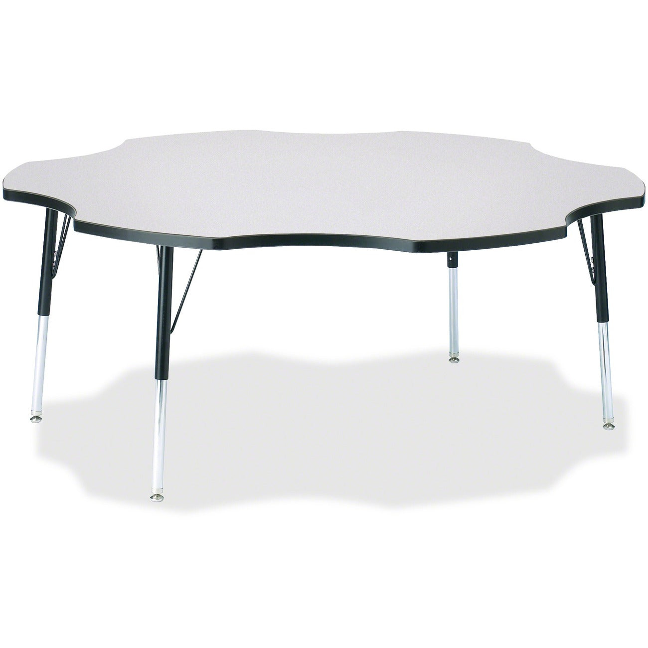 Six Leaf Table 60 inch Gray Black