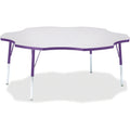 Six Leaf Table 60 inch Gray Purple