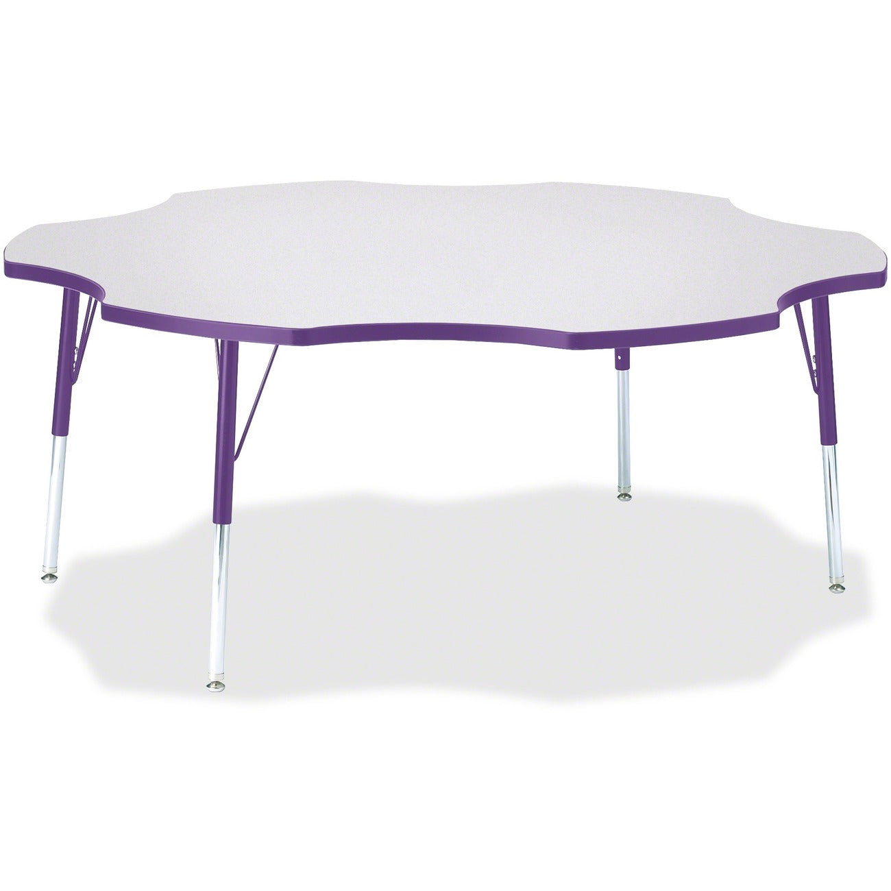 Six Leaf Table 60 inch Gray Purple