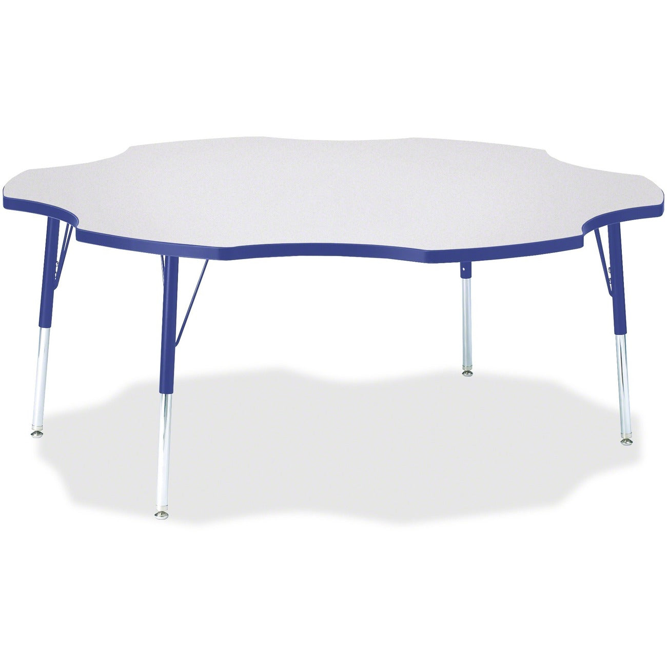 Six Leaf Table 60 inch Gray Blue