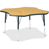 Jonti-Craft Berries Elementary Black Edge Four-leaf Table