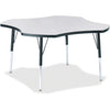 Table Four Leaf 48" Gy/Bk