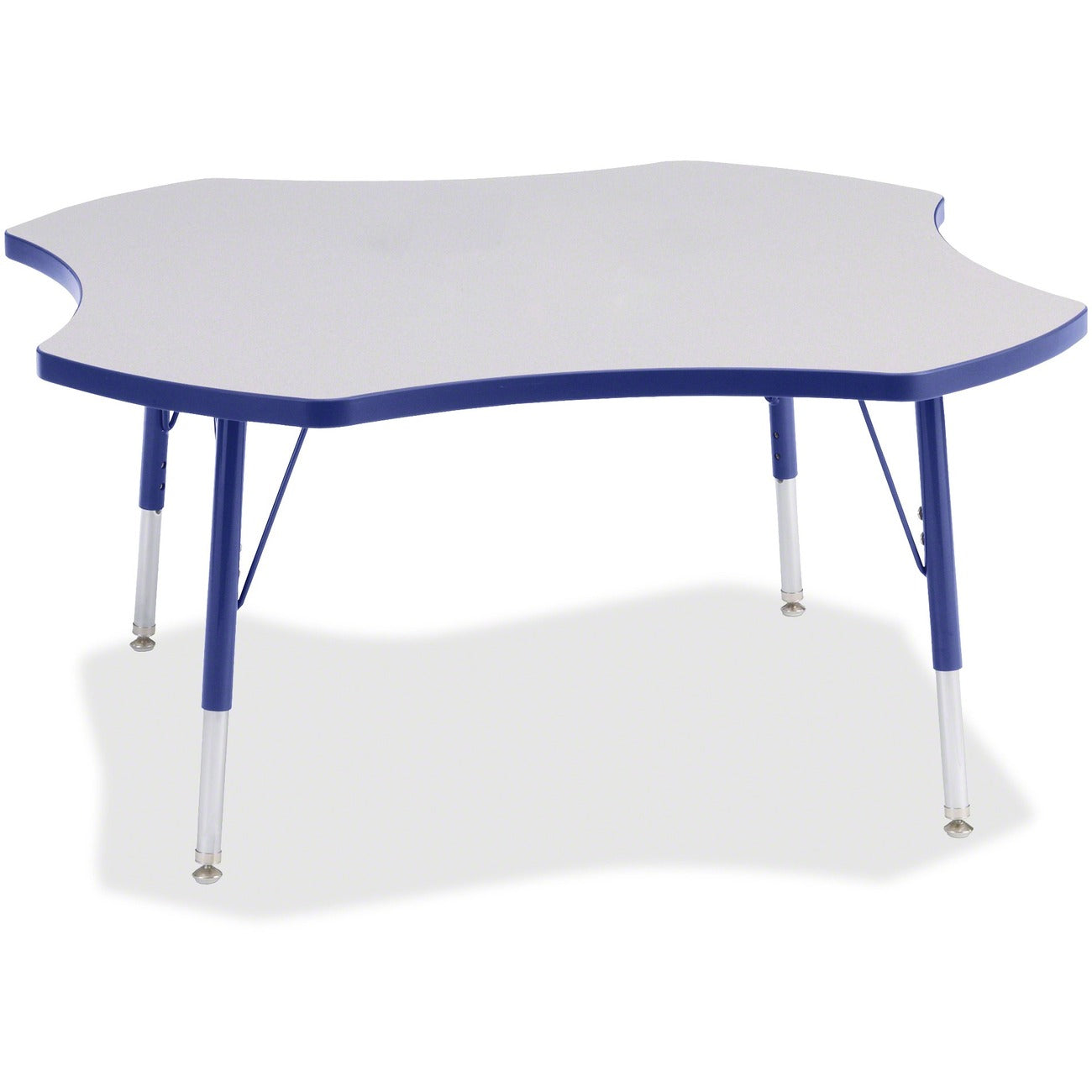 Four Leaf Table 48 inch Gray Blue
