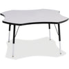 Table Four Leaf 48" Gy/Bk