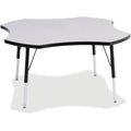 Four Leaf Table 48 inch Gray Black