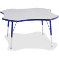 Four Leaf Table 48 inch Gray Blue