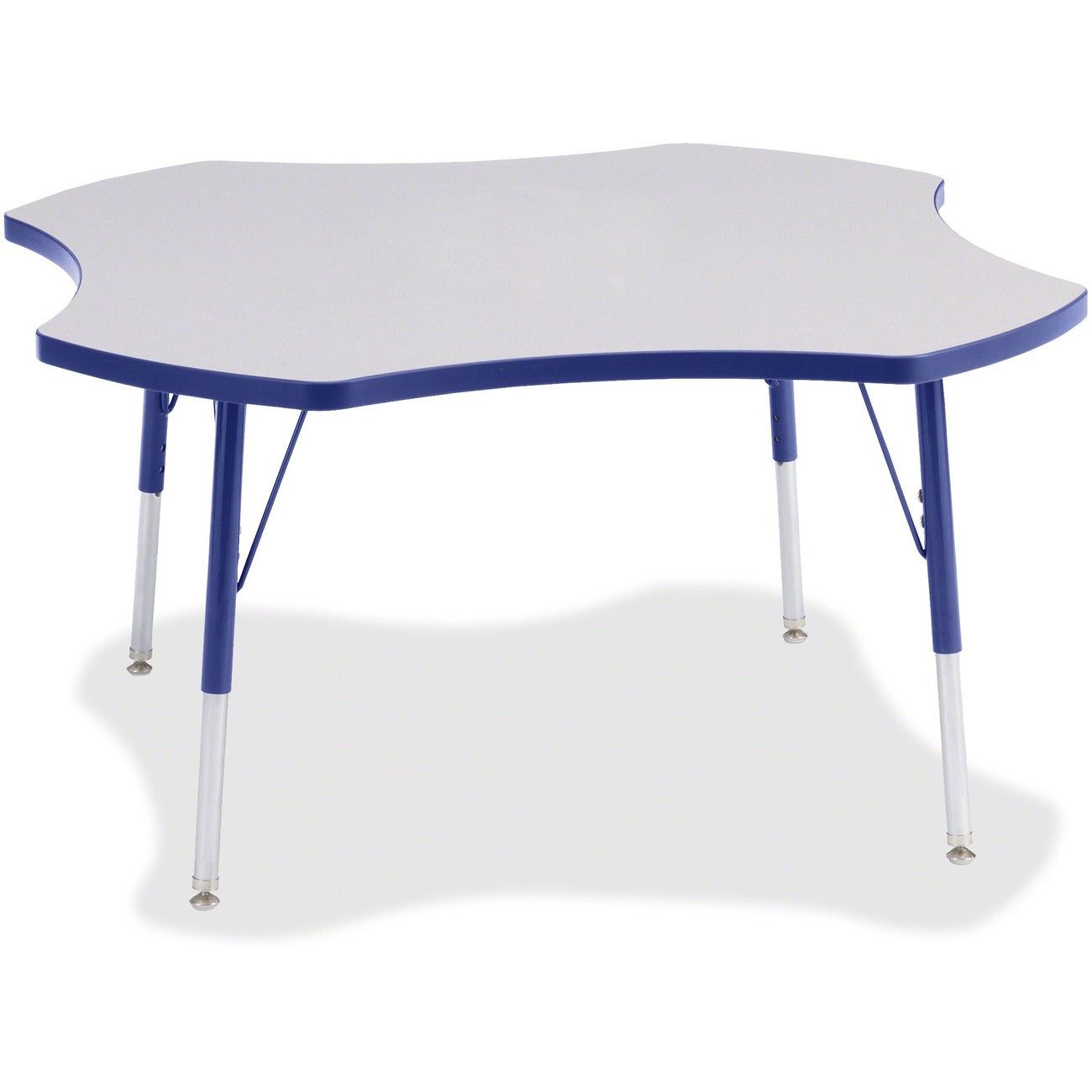 Four Leaf Table 48 inch Gray Blue