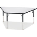 Trapezoid Table 30x60 Gray Black