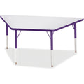 Trapezoid Table 30x60 Gray Purple