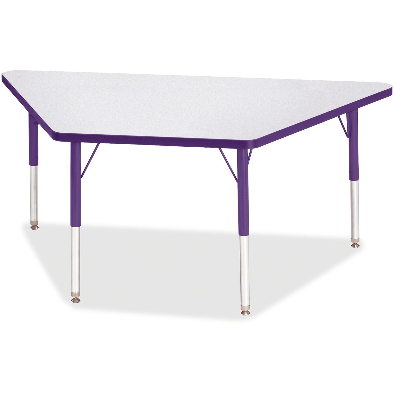 Trapezoid Table 30x60 Gray Purple