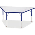 Trapezoid Table 30x60 Gray Blue