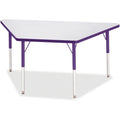 Trapezoid Table 30x60 Gray Purple