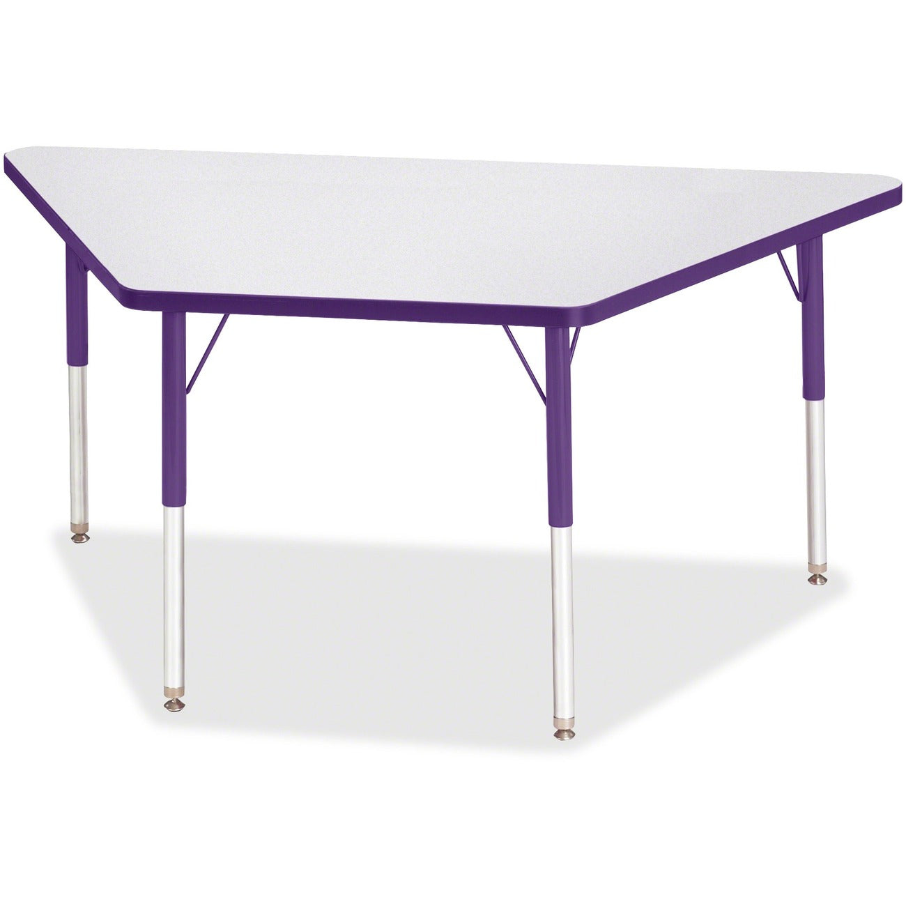 Trapezoid Table 30x60 Gray Purple
