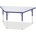 Trapezoid Table 30x60 Gray Blue