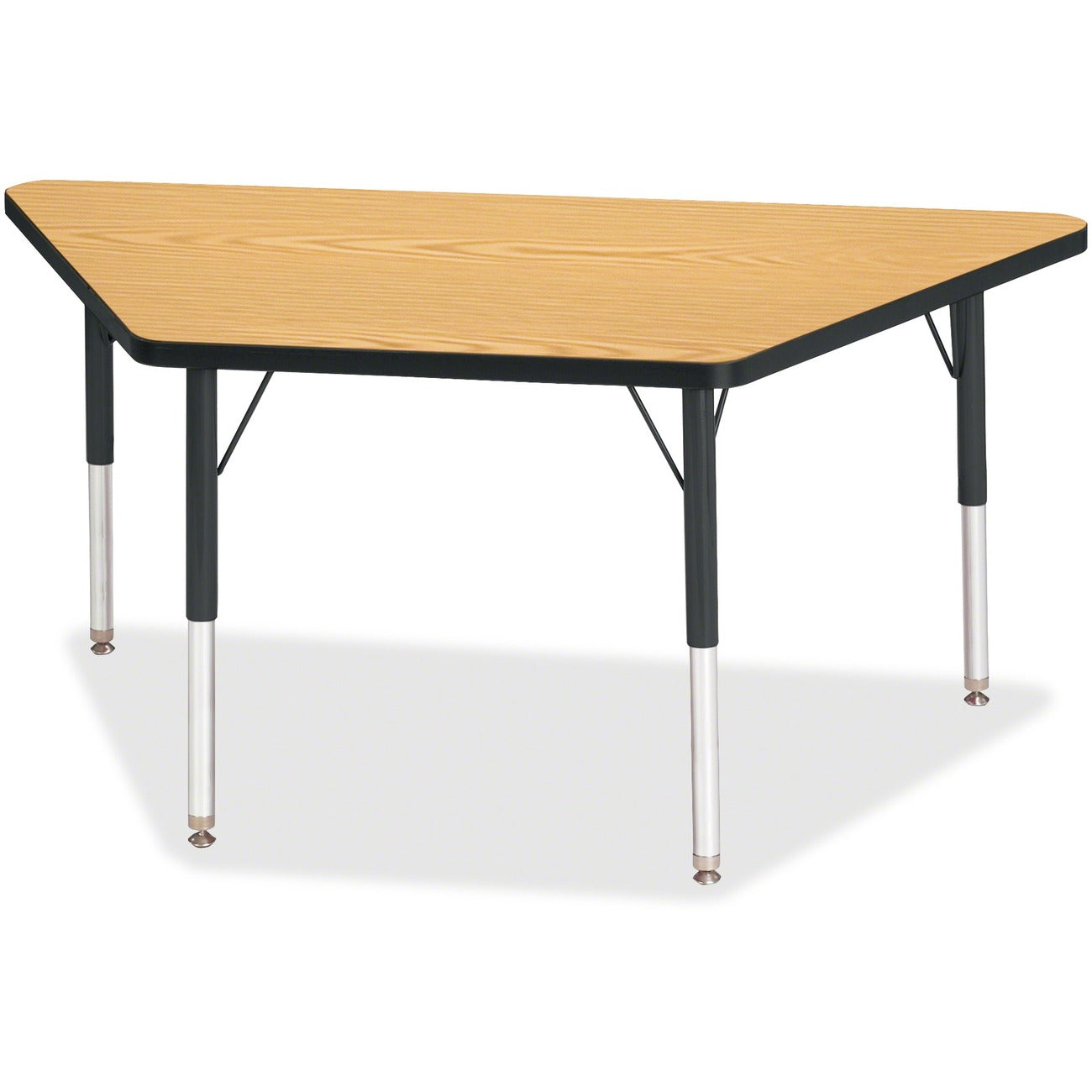 Trapezoid Table 24x48 Oak Black