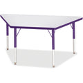 Trapezoid Table 24x48 Gray Purple
