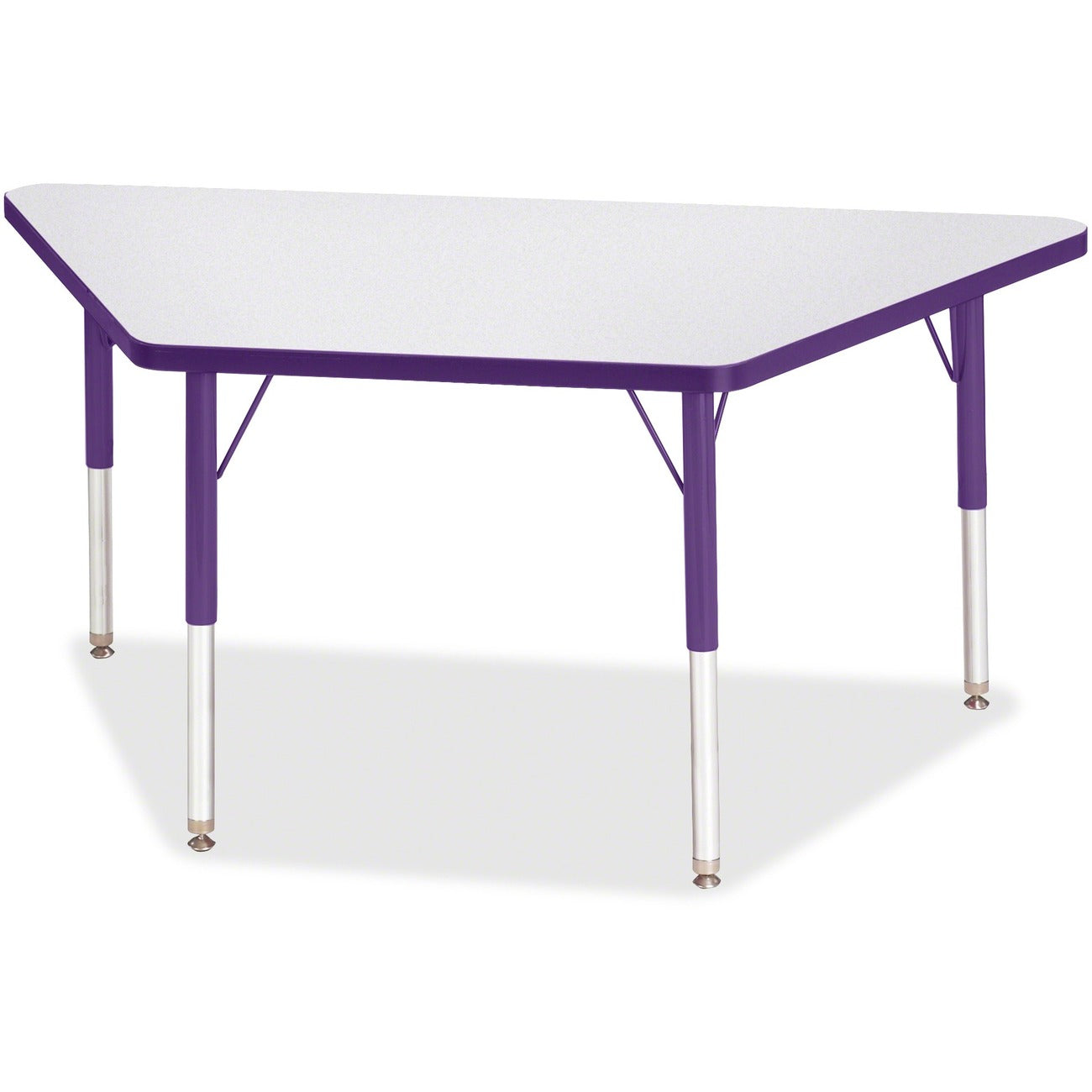 Trapezoid Table 24x48 Gray Purple