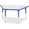 Trapezoid Table 24x48 Gray Blue