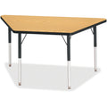 Trapezoid Table 24x48 Oak Black