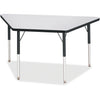 Table Trapezoid 24X48 Gy/Bk