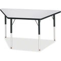 Trapezoid Table 24x48 Gray Black