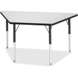 Jonti-Craft Berries Adult-Size Gray Laminate Trapezoid Table