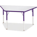 Trapezoid Table 24x48 Gray Purple