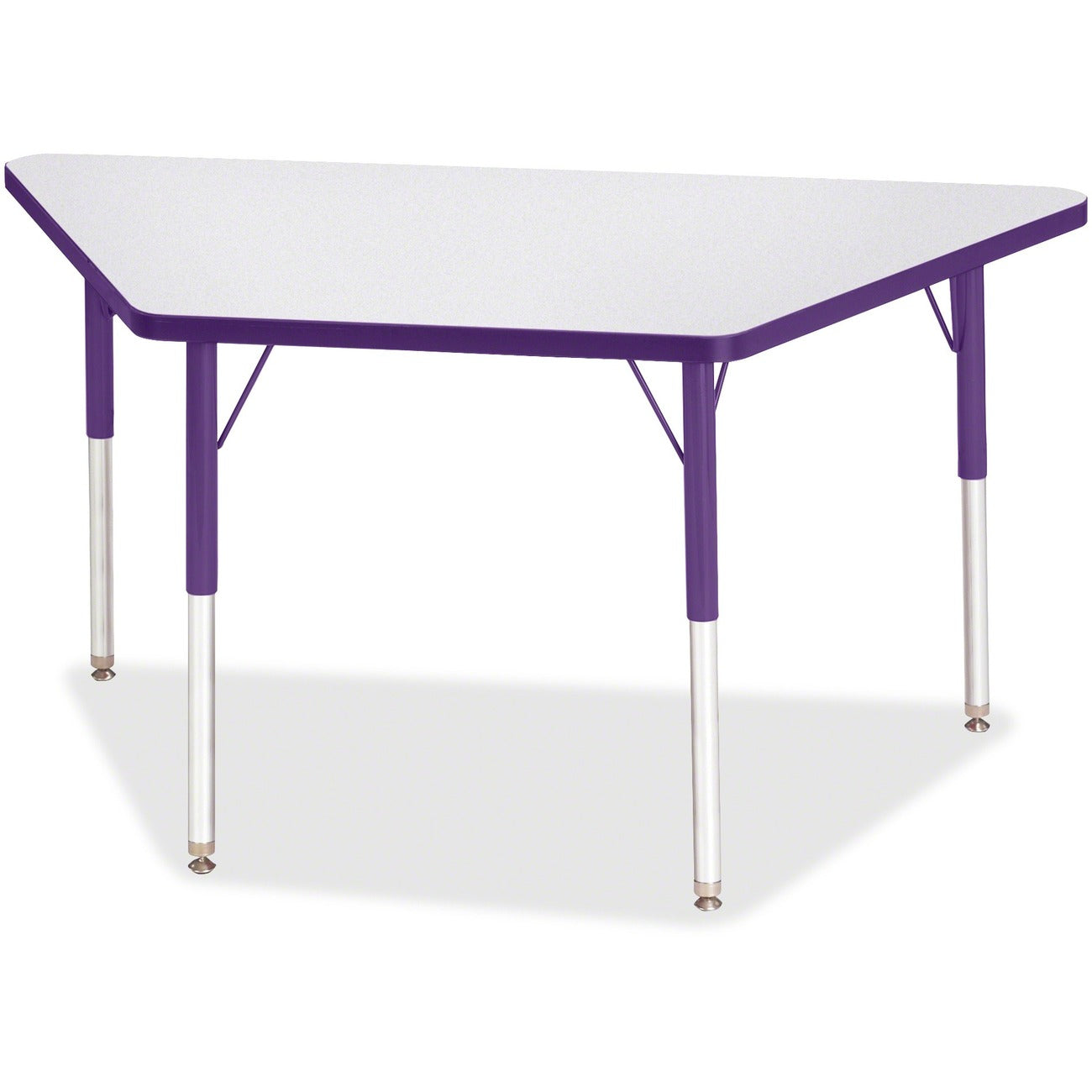 Trapezoid Table 24x48 Gray Purple