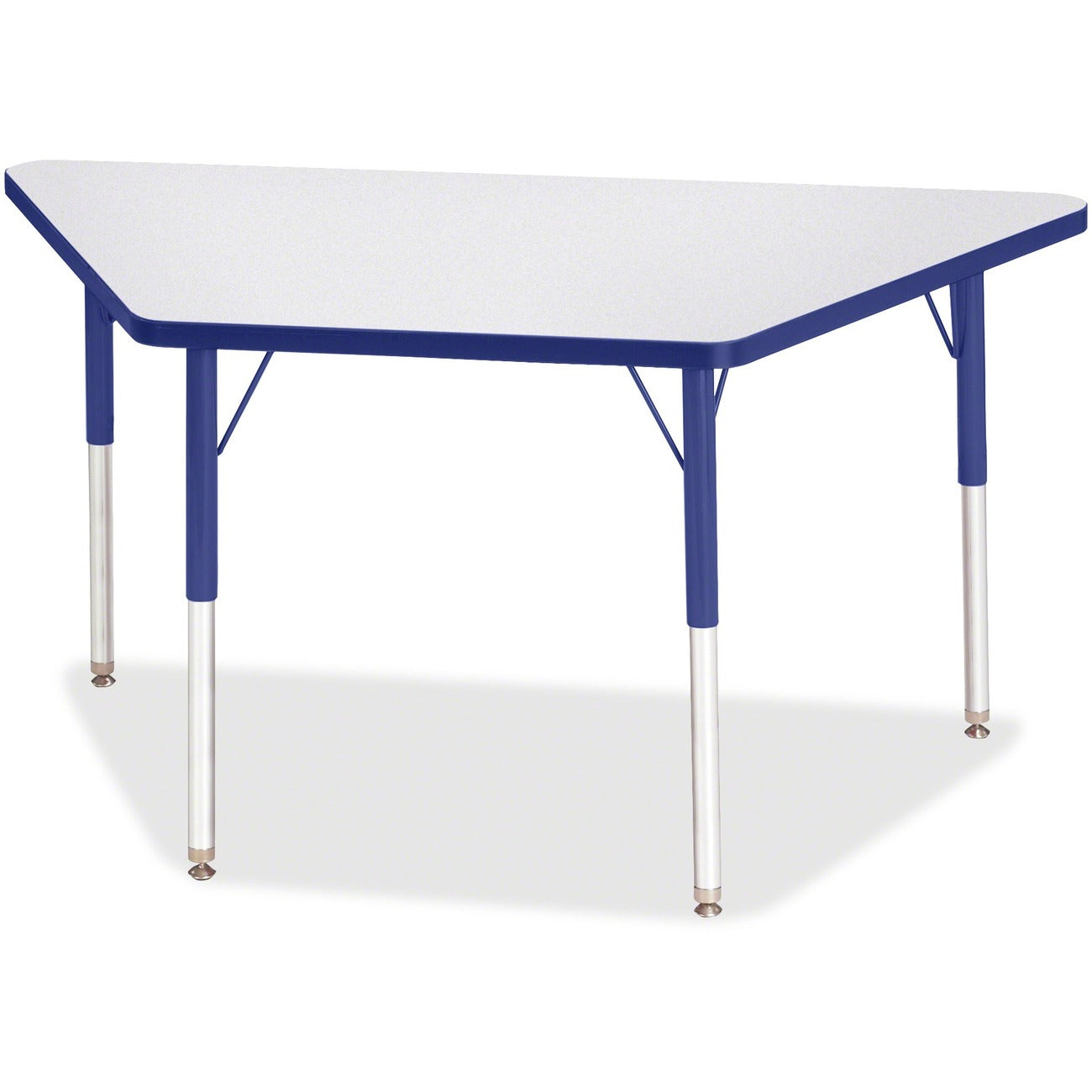 Trapezoid Table 24x48 Gray Blue