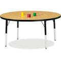 Activity Table 48 inch Round Oak Black
