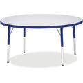 Activity Table 48 inch Round Gray Blue