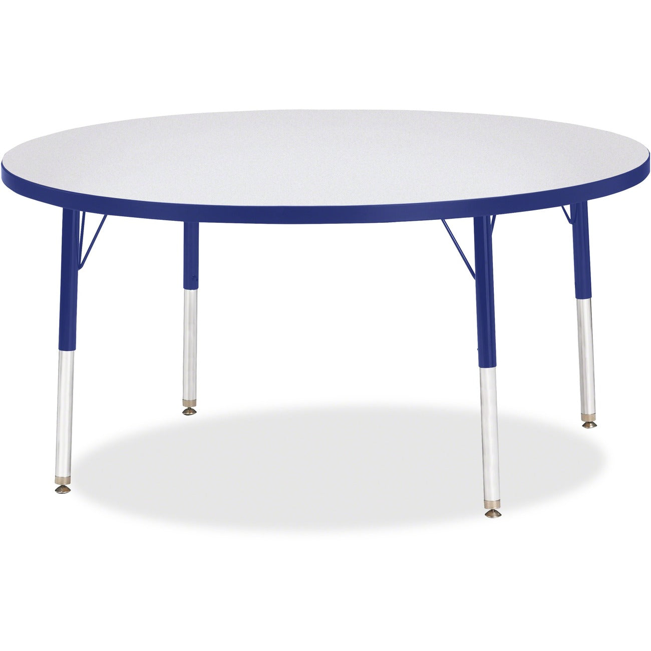 Activity Table 48 inch Round Gray Blue