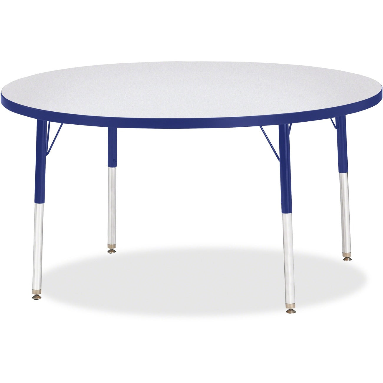 Activity Table 48 inch Round Gray Blue