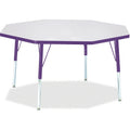 Octagon Table 48x48 Gray Purple