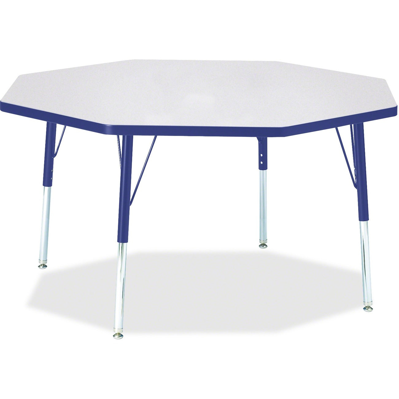 Octagon Table 48x48 Gray Blue