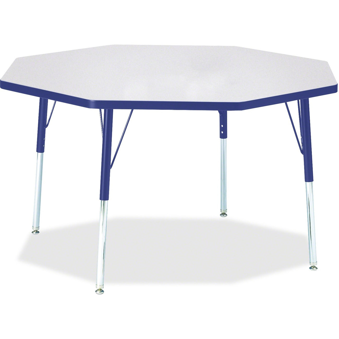 Octagon Table 48x48 Gray Blue