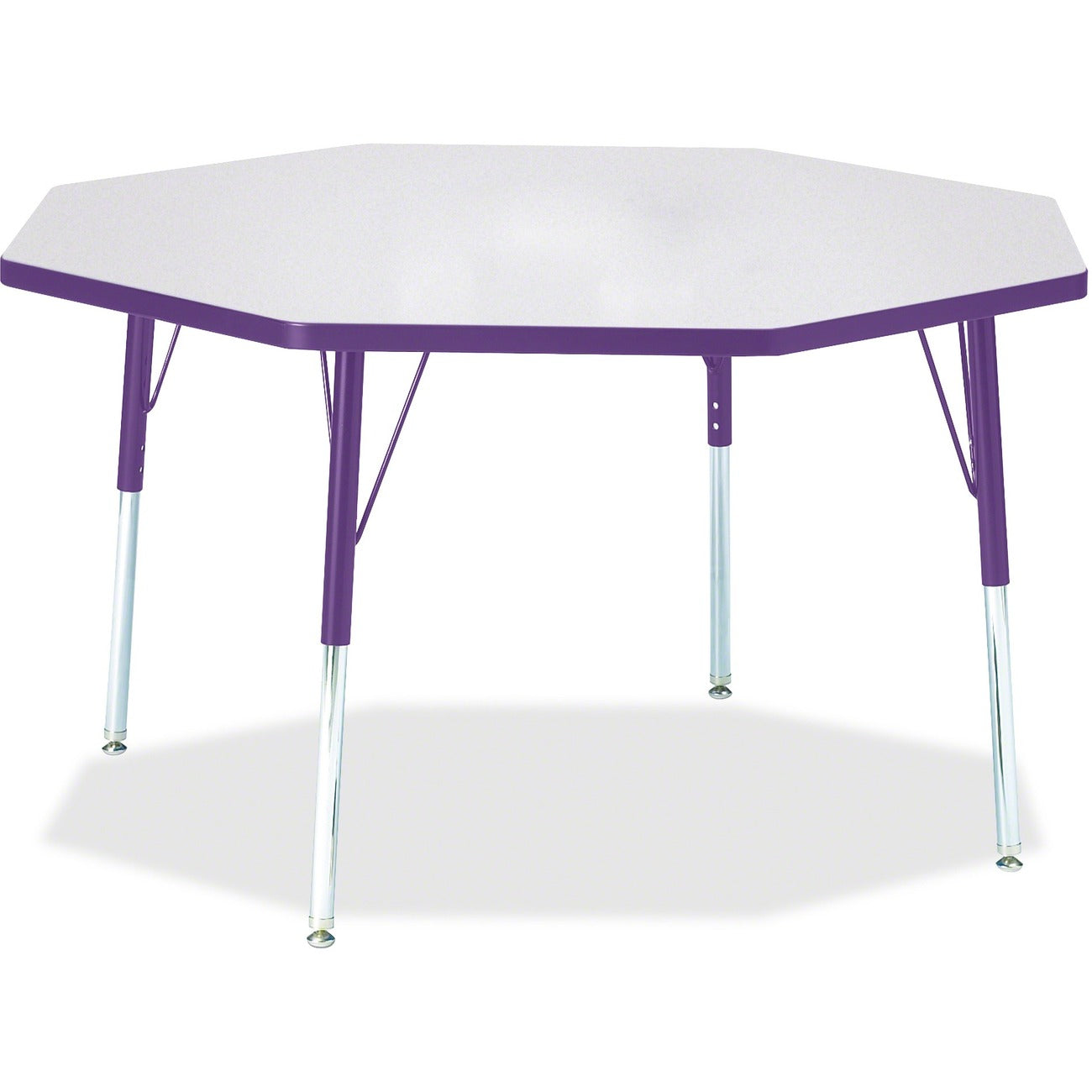 Octagon Table 48x48 Gray Purple