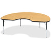Table Kidney 48X72 Oak/Bk