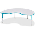 Kidney Table 48x72 Gray Teal
