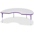 Kidney Table 48x72 Gray Purple
