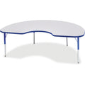 Kidney Table 48x72 Gray Blue